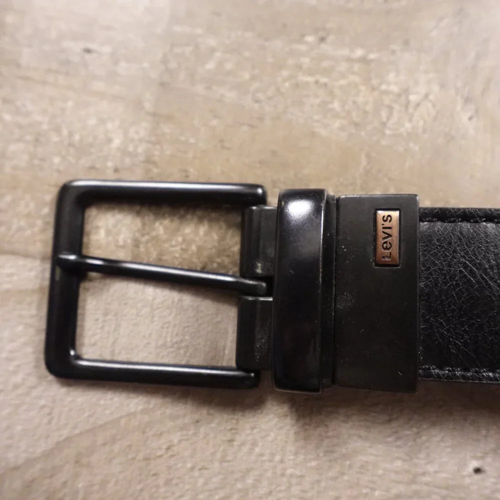 Levi’s Black Leather Belt‎ Men's Size 50-52